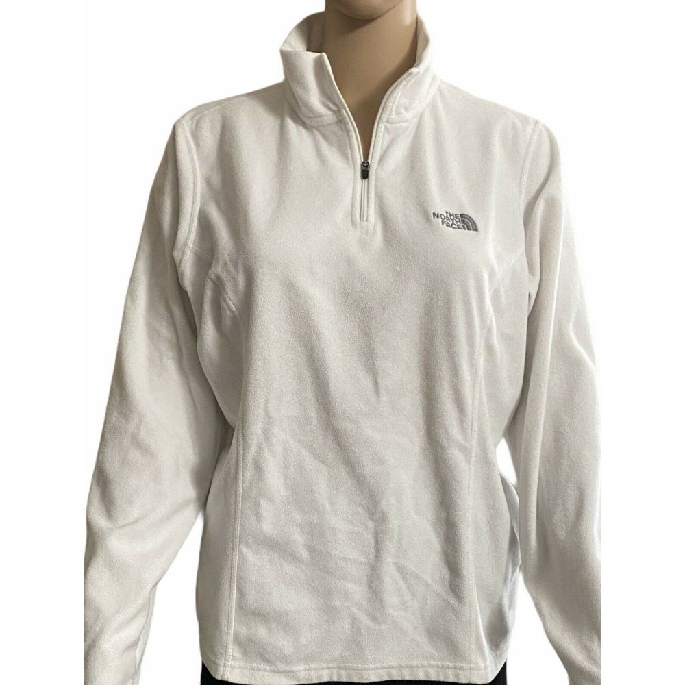 The North Face Sweater Jacket Size L White Soft Sh